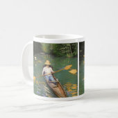Oarsmen door Gustave Caillebotte, Vintage Fine Art Koffiemok (Voorkant links)