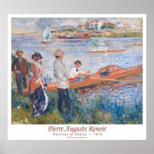 Oarsmen te Chatou 1879 Poster (Voorkant)