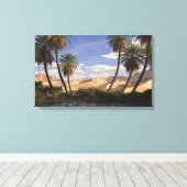 Oase (dag) canvas afdruk (Insitu (Houten vloer))