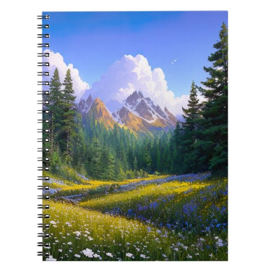 Oase in het dennenbos notitieboek (Voorkant)