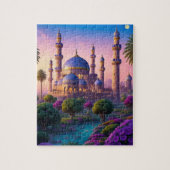 Oase van de Minaret Castle Jigsaw Puzzel (Verticaal)