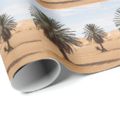 Oase van de woestijn: Sahara Palms Landschap. Cadeaupapier (Rol Hoek)