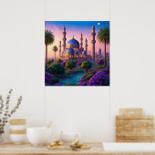 Oase van het kasteel van Minaret Poster (Keuken)