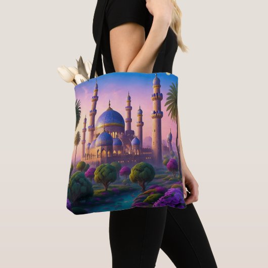 Oase van het kasteel van Minaret Tote Bag (Dichtbij)