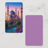 Oase van het Minaret Castle Bladwijzer Visitekaartje (Voorkant / Achterkant)