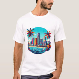 oase van het tropische stadsbeeld t-shirt