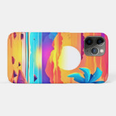 Oase van tropische zonsondergang Case-Mate iPhone case (Achterkant (horizontaal))