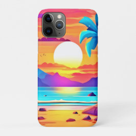 Oase van tropische zonsondergang Case-Mate iPhone case