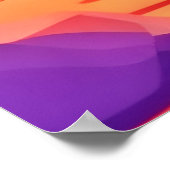 Oase van tropische zonsondergang poster (Hoek)