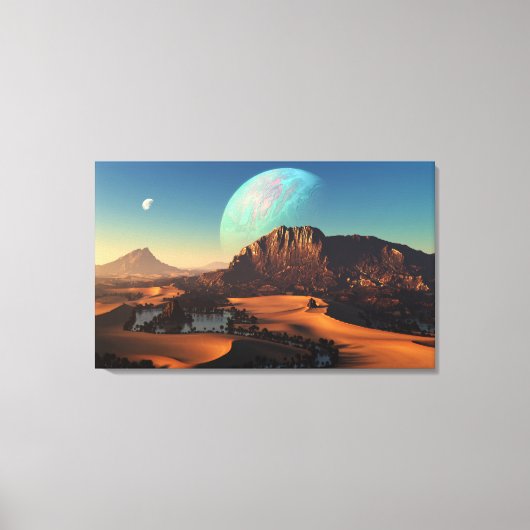 Oasia (drieluik) canvas afdruk (Voorkant)