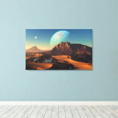 Oasia (drieluik) canvas afdruk (Insitu (Houten vloer))