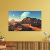 Oasia (drieluik) canvas afdruk (Insitu (Woonkamer))