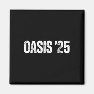 Oasis 25 2025 Vakantie Californië Vintage Retro Zo Magneet