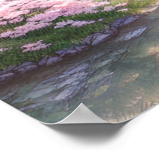 Oasis achter de tempel poster (Hoek)