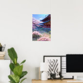 Oasis achter de tempel poster (Thuiskantoor)