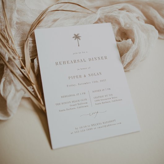 OASIS Beach bruiloft repetitie diner Aankondiging