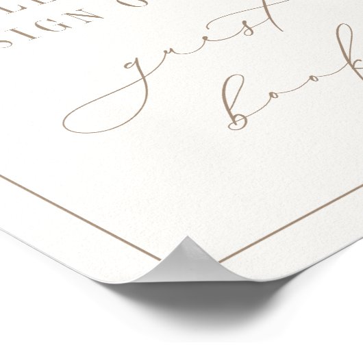 OASIS Beach Guest Book Sign Poster (Hoek)