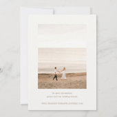 OASIS Beach Wedding Photo Save The Date (Achterkant)