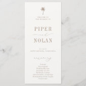 OASIS Beach Wedding Programmakaart (Voorkant)