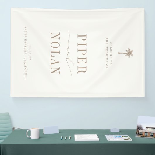 OASIS Beach Wedding Welcome Spandoek (Beurs)