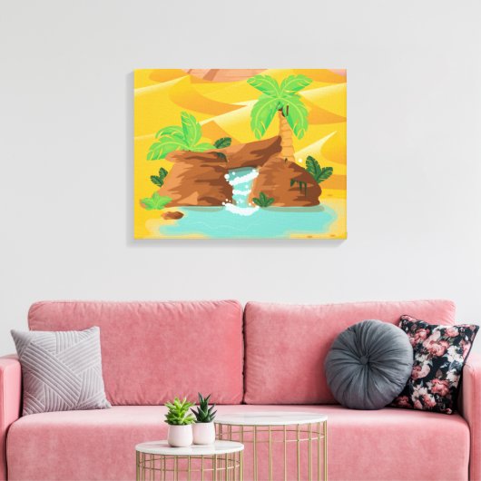 Oasis Canvas Afdruk (Insitu (Woonkamer))