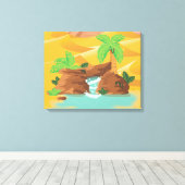 Oasis Canvas Afdruk (Insitu (Houten vloer))