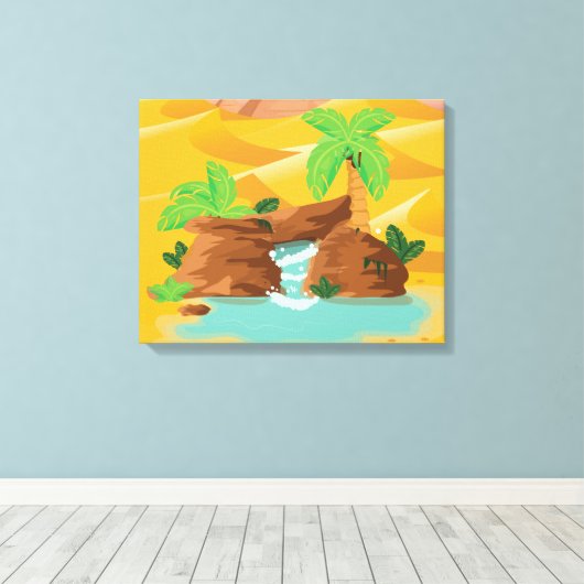 Oasis Canvas Afdruk (Insitu (Houten vloer))