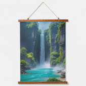 Oasis Cascade - Exotische waterval Hangend Wandkleed (Voorkant)