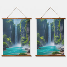 Oasis Cascade - Exotische waterval Hangend Wandkleed