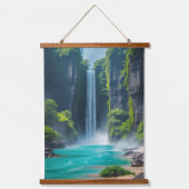 Oasis Cascade - Exotische waterval Hangend Wandkleed (Voorkant 2)