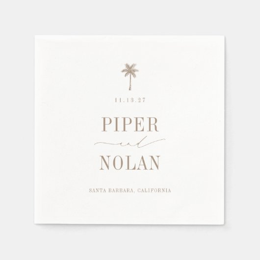 OASIS Coastal Beach Wedding Servet (Voorkant)