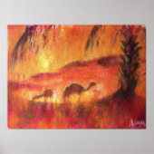 Oasis in de Sahara Poster (Voorkant)