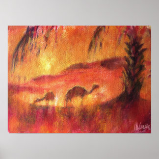 Oasis in de Sahara Poster