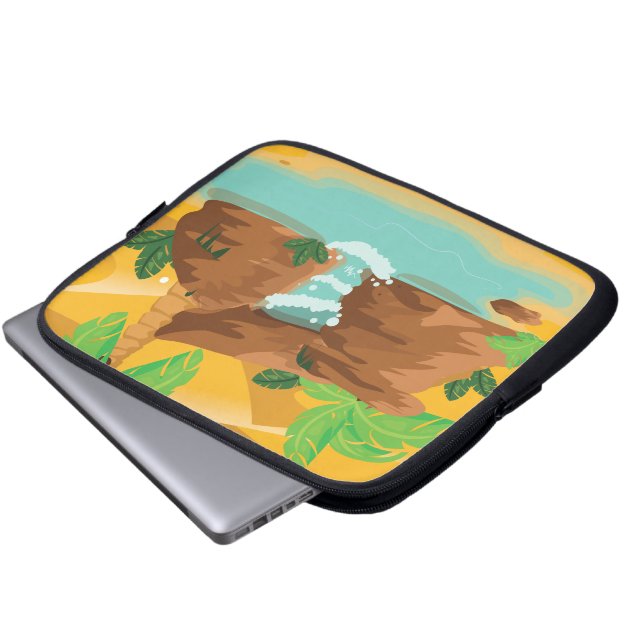 Oasis Laptop Sleeve (Voorkant onderkant)