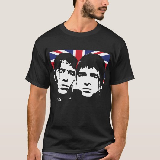 OASIS - Liam & Noel Union Jack Live 2025 T-shirt (Voorkant)
