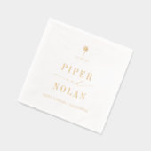 OASIS Modern Minimalist Wedding Folie Servetten (Links)