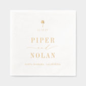 OASIS Modern Minimalist Wedding Folie Servetten (Voorkant)