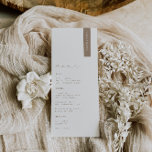 OASIS Modern Wedding Place Card Menu<br><div class="desc">OASE | Moderne minimalistische,  bruiloft gast plaats kaart en menu. Kenmerken,  zandstrand taupe typografie op lichte zandkleur achtergronden. Let op: er moeten gastennamen worden ingevoerd en elke kaart moet afzonderlijk aan uw winkelwagentje worden toegevoegd.</div>