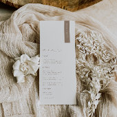 OASIS Modern Wedding Place Card Menu