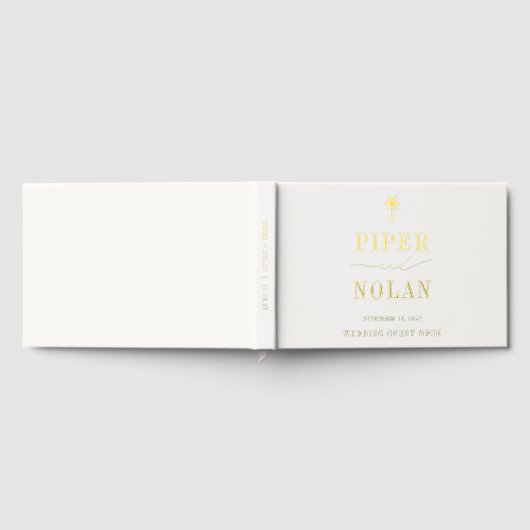 OASIS | Palm Modern Minimalist Wedding Gastenboek (Volledig)