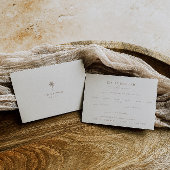 OASIS Palm Tree Meal Choice Wedding RSVP Kaartje