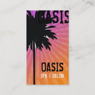 OASIS PALM TREE PAARS VISITEKAARTJE