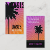 OASIS PALM TREE PAARS VISITEKAARTJE (Voorkant / Achterkant)