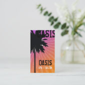 OASIS PALM TREE PAARS VISITEKAARTJE (Staand voorkant)