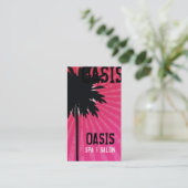 OASIS PALM TREE PINK VISITEKAARTJE (Staand voorkant)