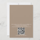 OASIS Palmboom Minimalistische Elegante QR-code Hu Kaart (Achterkant)