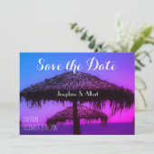 Oasis Santorini Beach Wedding Save the Date (Staand voorkant)