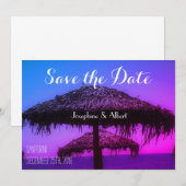 Oasis Santorini Beach Wedding Save the Date (Voorkant / Achterkant)