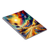Oasis Sunburst Path Spiral Notebook Notitieboek (Rechterzijde)