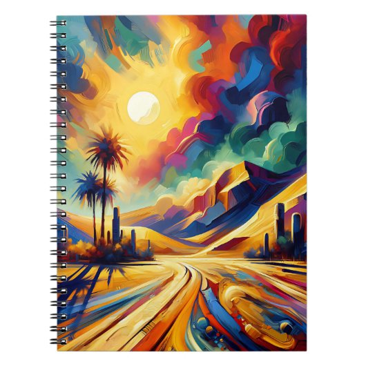 Oasis Sunburst Path Spiral Notebook Notitieboek (Voorkant)